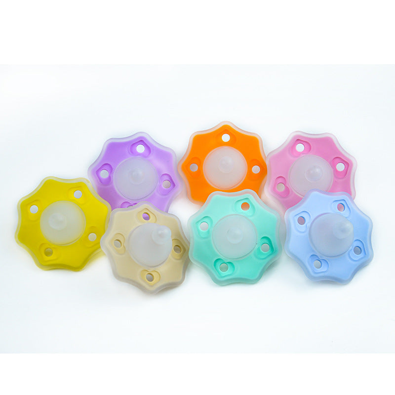 Wholesale Silicone Two-color Teether Pacifier